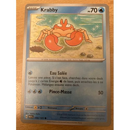 (1047) Krabby 98/165 Pokemon 