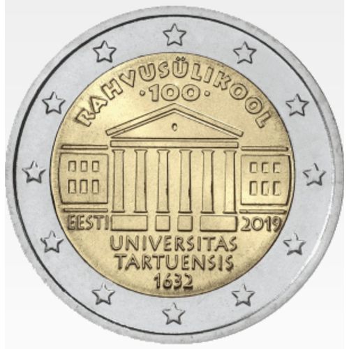 2 Euro Commémorative Estonie 2019 - Université De Tartu