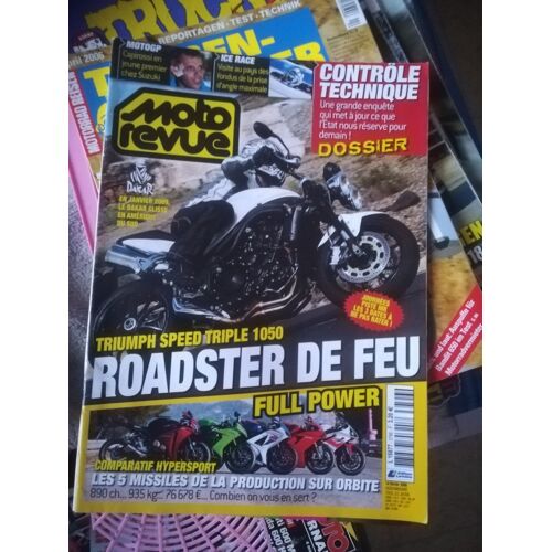 Moto Revue 3796 De 2008 Speed Triple 1050 Gsxr1000 Cbr1000rr 1098s Zx10r R1
