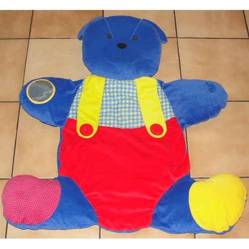 Tapis D'Eveil Bébé Peluche Ours Multicolore Berchet