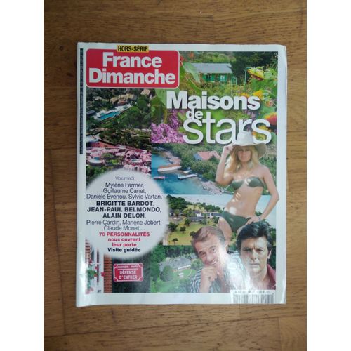 Hors - Serie France Dimanche - Maisons De Stars 26 Hs