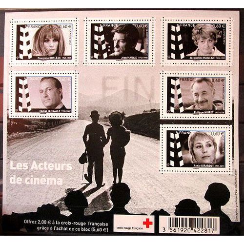 2012. Feuillet F4690: Grands Noms Du Cinéma Français.