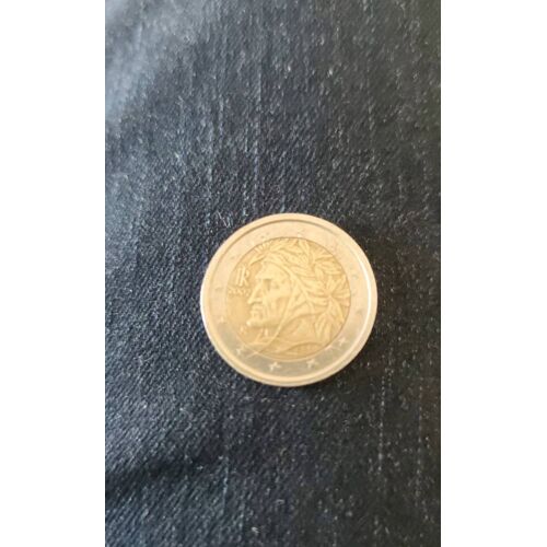 Pièce De 2 Euros Italienne. 2002 Fauté, Dante Alighieri Numismatique Pièce Euro