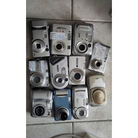 Lot de 10 appareil-photo numérique Olympus Nikon Fujifilm Samsung Kyocera Ricoh Polaroid Aiptek Kodak hors-service nus pour pièces détachées