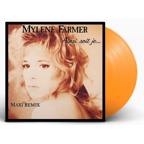 Mylene Farmer Maxi 45tours Vinyle Ainsi Soit Je... Exclusivité Couleur Orange