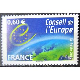 2007. Ts136: Timbre Conseil De L'Europe - L'Europe Vue Du Ciel.
