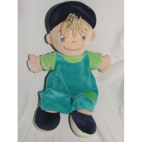 Poupee Golden Nugget Casquette Bleu Vert Chiffon Tissu