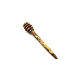 Cuillère À Miel En Bois D'Olivier Magnifiquement Veiné, 14 Cm