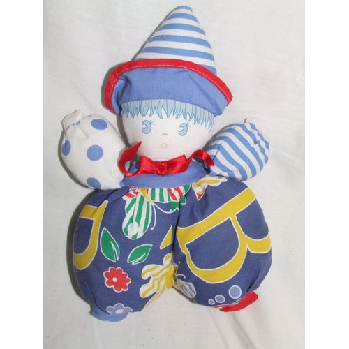 Lutin Oscar Poupee Clown Multicolore 26 Cm