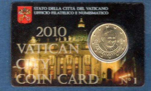 Coin Card Vatican 50 Cents Nr 1 2010
