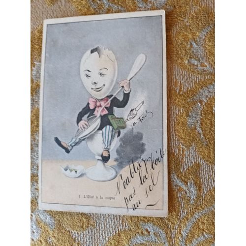 C.P.A 1905 , Humoristique : L'Oeuf À La Coque
