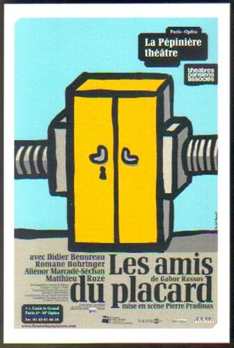 Carte Postale : Les Amis Du Placard - La Pépinière Théâtre - Illustration : Michel Bouvet