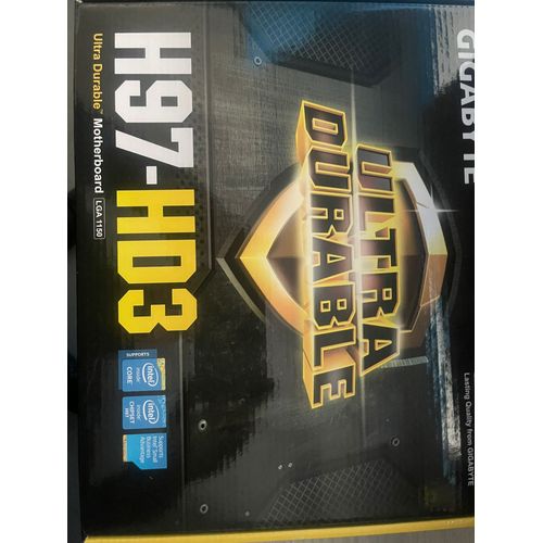 Carte mère Gigabyte H97-HD3 Socket 1150 rev 1.0 - PCIEx 16 - 4 Slot DDR3 2ch - 7.1 CH HD Audio - GBE Lan - 6 Sata 6 Go - USB 3.0