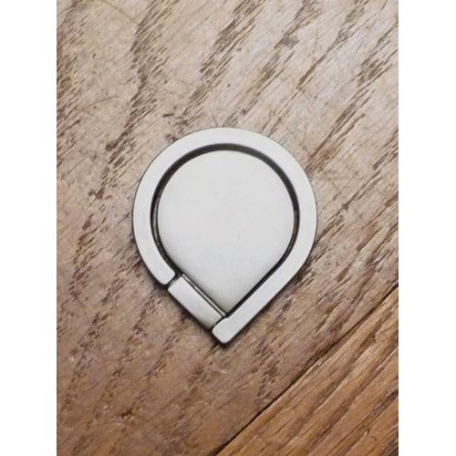 Bijou De Téléphone/Ipad Avec Support Rotatif - Bague Ovale Gris Foncé