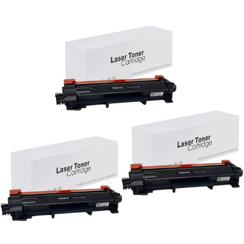 TN2510XL / TN-2510XL Pack de 3 cartouches toner laser compatible Brother TN2510XL / TN-2510XL