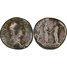 Rome - Sesterce - Hadrien - 134 Ad - Hadrien Serrant La Main À Felicitas - Ric .754 - 24.14 G. - Tres Rare