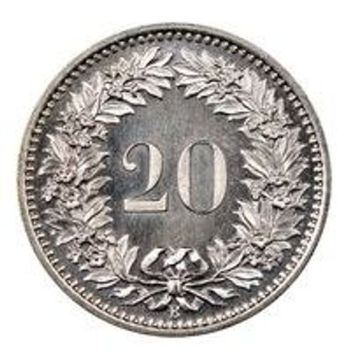 Pièce 20 Rappen Suisse - 1966