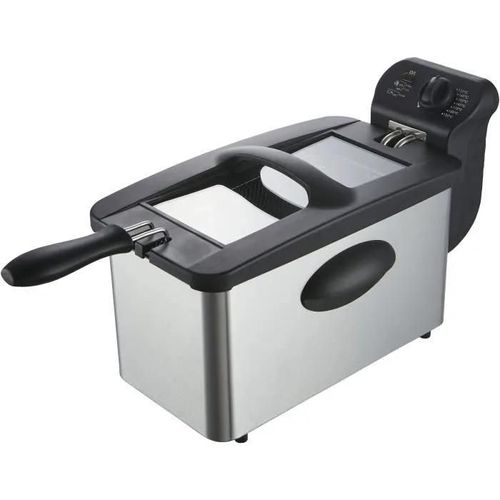 Continental Edison CERFR3IN2 - Friteuse - 3 litres - 2000 Watt - noir/inox