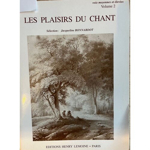 Les Plaisirs Du Chant Volume 2- Jacqueline Bonnardot