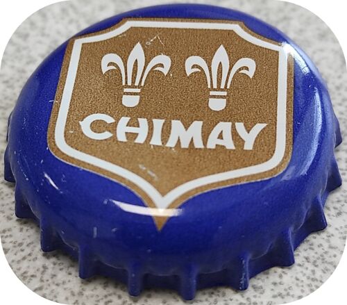 Belgique Capsule Bière Beer Chimay Bleue Avec Blason Su
