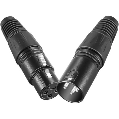 NEEWER Micro Serpent Connecteur de Chargeur à 3 Broches XLR 20pcs Prise Audio de Connecteur Microphone avec Câble de Chargeur 10 Connecteurs Mâles et 10 Femelles, en Alliage de Zinc
