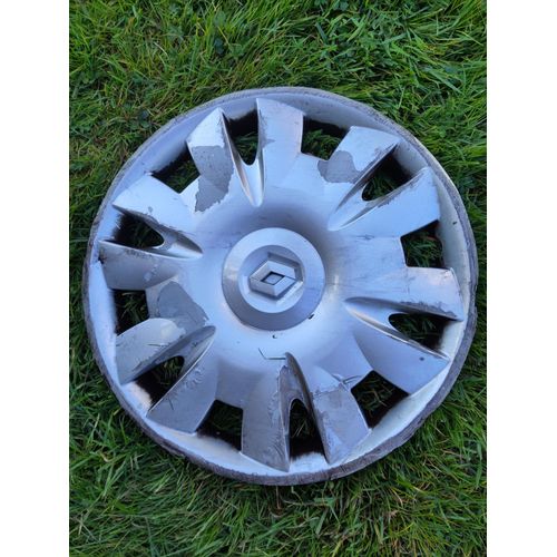 Enjoliveur Renault Aria 15" 15 " Pouces Pour Roue De Voiture Automobile Argent Silver 8200 755 827 B 8200755827 Original Rare Ancien