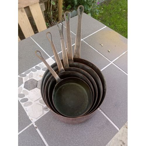 Série 5 Casseroles En Cuivre