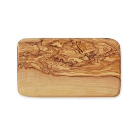 Planche À Déjeuner (22x14cm) Coins Arrondis En Bois D'Olivier