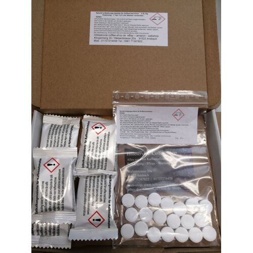 10 Pastilles de Décalcification 18g + 30 Nettoyage 1,2g pour Machines à Café