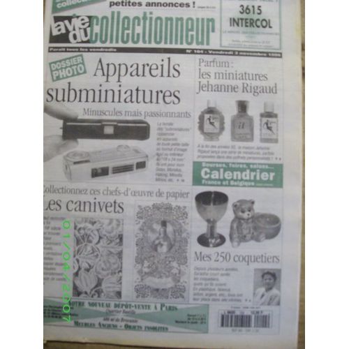 La Vie Du Collectionneur  N° 104 : Parfum: Les Miniatures Jehanne Rigaud