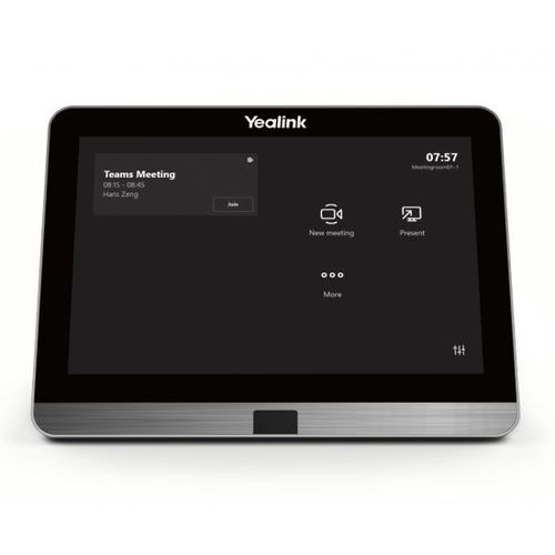 Yealink MTouch II - Tablette de contrôle tactile de 8 pouces PoE - Certifiée Microsoft Teams