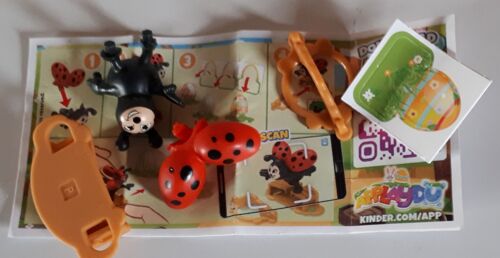 Figurine Kinder Surprise À Monter - Série Animaux De Pâques 2025 - Vq297 Coccinelle - Avec La Fiche Bpz - En Vrac Dans Un Sachet Cellophane
