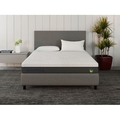 Matelas Scarnatt 90x190 cm epaisseur 18 cm: Mémoire de Forme Gel,Soutien 7 Zones,Réversible : Ferme / Équilibrée (2 en 1)