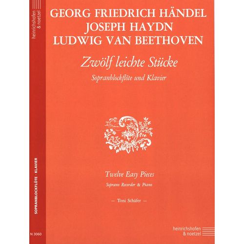 12 Leichte Stücke Für Sopranblockflöte Und Klavier / 12 Easy Pieces