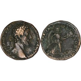 Rome - Sesterce - Commode - 183 Ad - Victoire Portant Trophée - Tres Rare - Ric.374 - 25-188