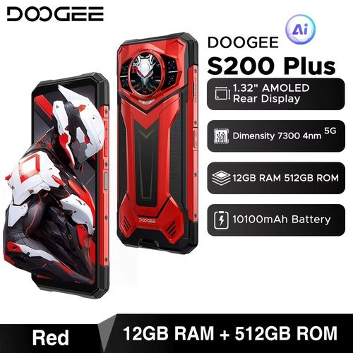 DOOGEE S200 Plus 5G 12/512 Go Dual SIM Rouge