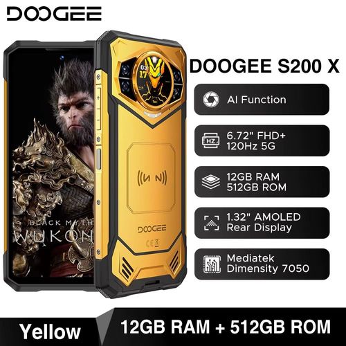 DOOGEE S200 X 5G 12/512 Go Dual SIM Doré