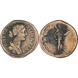 Rome - Sesterce - Faustine Jeune - 176 Ad - Diva - Sideribvs Recepta - Rare - 21.04 G. - Ric.1715 - 25-187