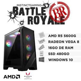 PC Gamer AMD Ryzen 5 5600G - RAM 16 Go - SSD 500 Go