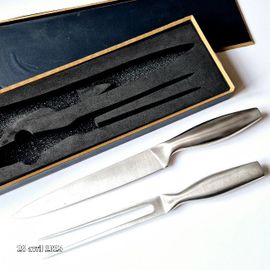 Ensemble Couteau À Découper Et Fourchette En Inox Massif
