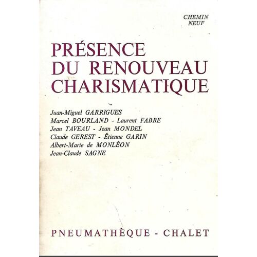 Présence Du Renouveau Charismatique Garrigues
