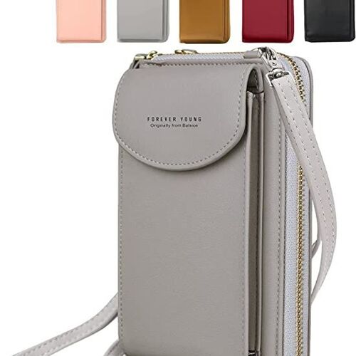 Sac bandoulière pour téléphone portable pour femme, sac bandoulière, sac en cuir, portefeuille