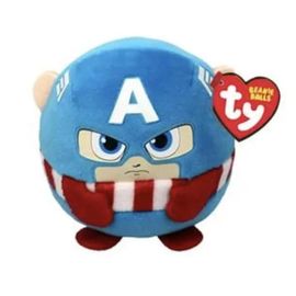 Peluche - Marvel - Captain America - Douce - Mignonne - Pour Enfants À Partir De 3 Ans