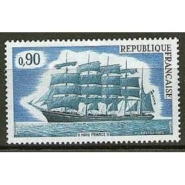 Cinq-Mâts "France Ii" Année 1973 N° 1762 Yvert Et Tellier Luxe