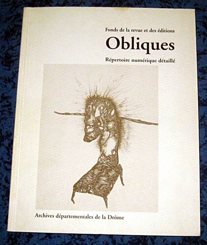 Fonds De La Revue Et Des Éditions Obliques - Répertoire Numérique Détaillé