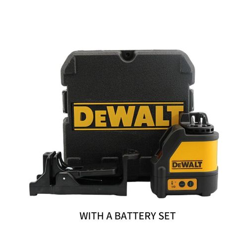 DeWalt-Niveau laser vert DW088CG,2 lignes,haute précision,croix verticale intérieure et extérieure,mesure de niveau aste - Type a set