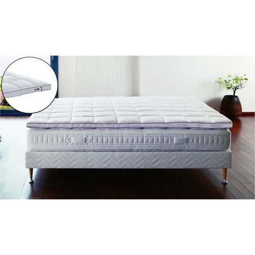 sur-matelas 90 x 190 cm mémoire de forme déhoussable 4 cm
