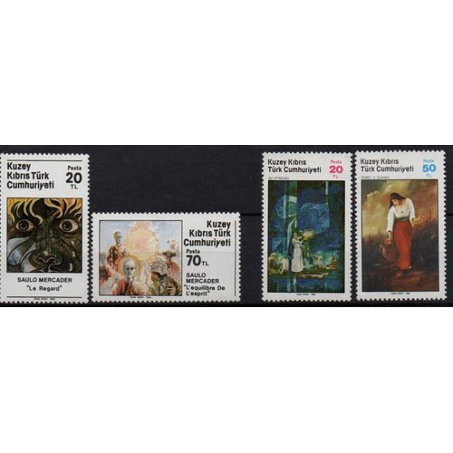 Chypre Turque Timbres Tableaux 1984-1985