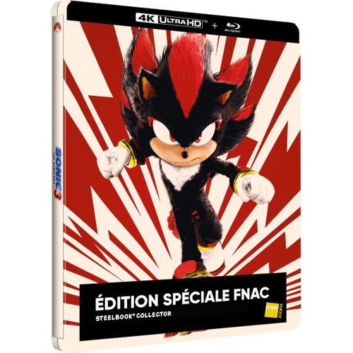 Sonic, Le Film 3 - Exclusivité Fnac Boîtier Steelbook - 4k Ultra Hd + Blu-Ray