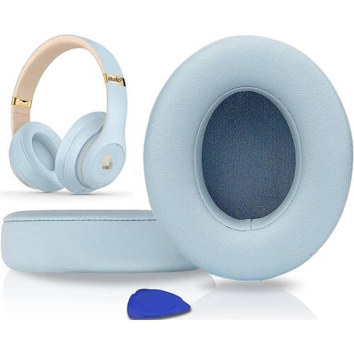 Coussinets d'oreille de remplacement professionnels, coussinets d'oreille compatibles avec Beats Studio 2.0 et 3 filaires/sans fil avec cuir protéiné souple/isolation phonique Mémo